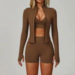 Conjunto Fitness Três Peças Seamless Esculpido Irene