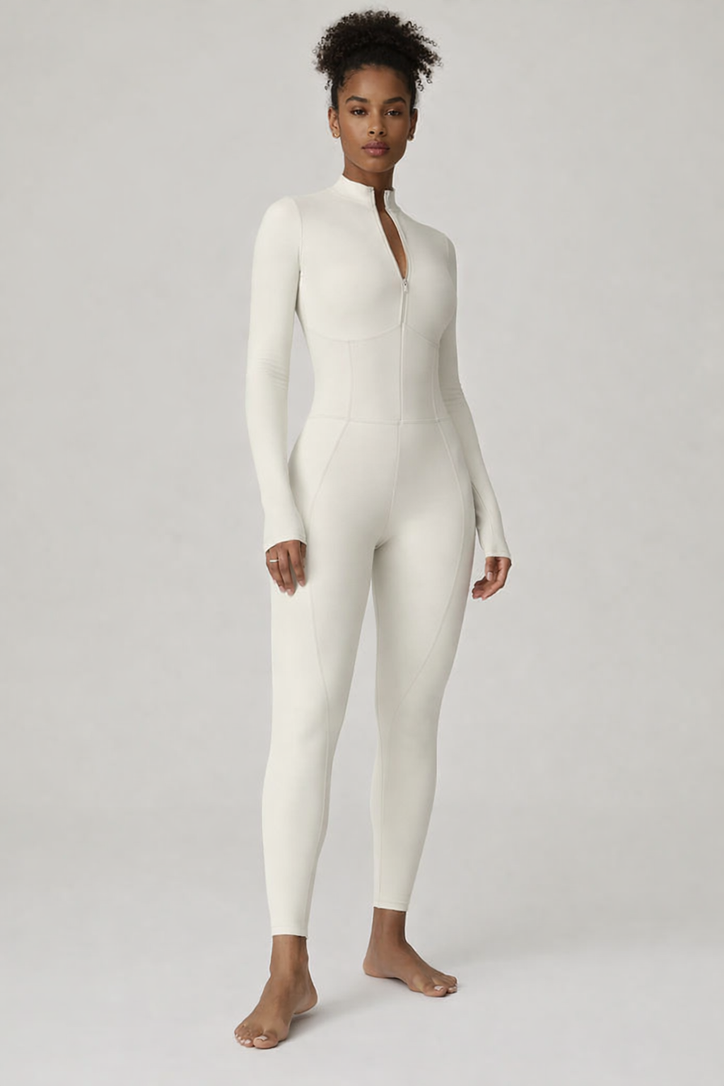 Macacão Esculpido Zíper Valentina