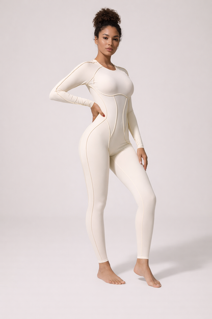 Macacão Longo Contorno Isadora - Manga Longa