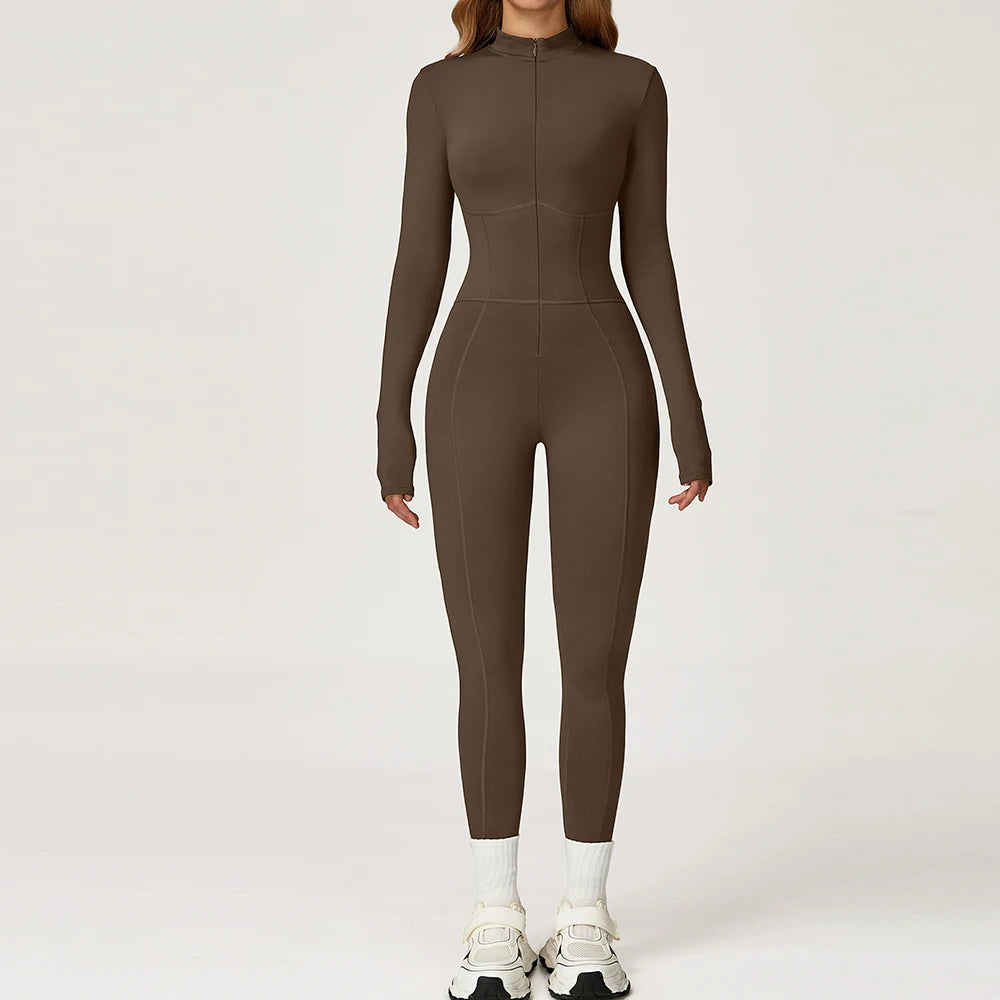 Macacão Esculpido Zíper Valentina