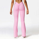 Calça Flare Fitness V-Shape Hip Cintura Alta Deva