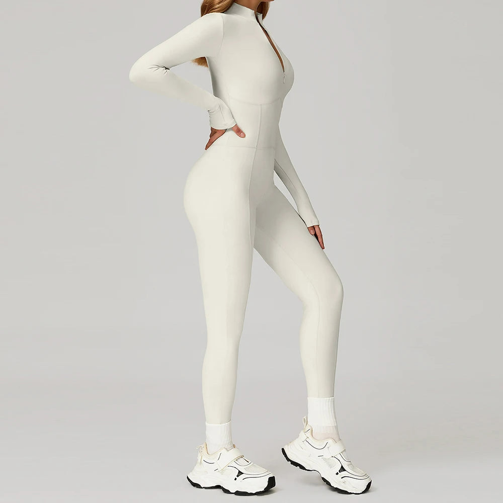 Macacão Esculpido Zíper Valentina