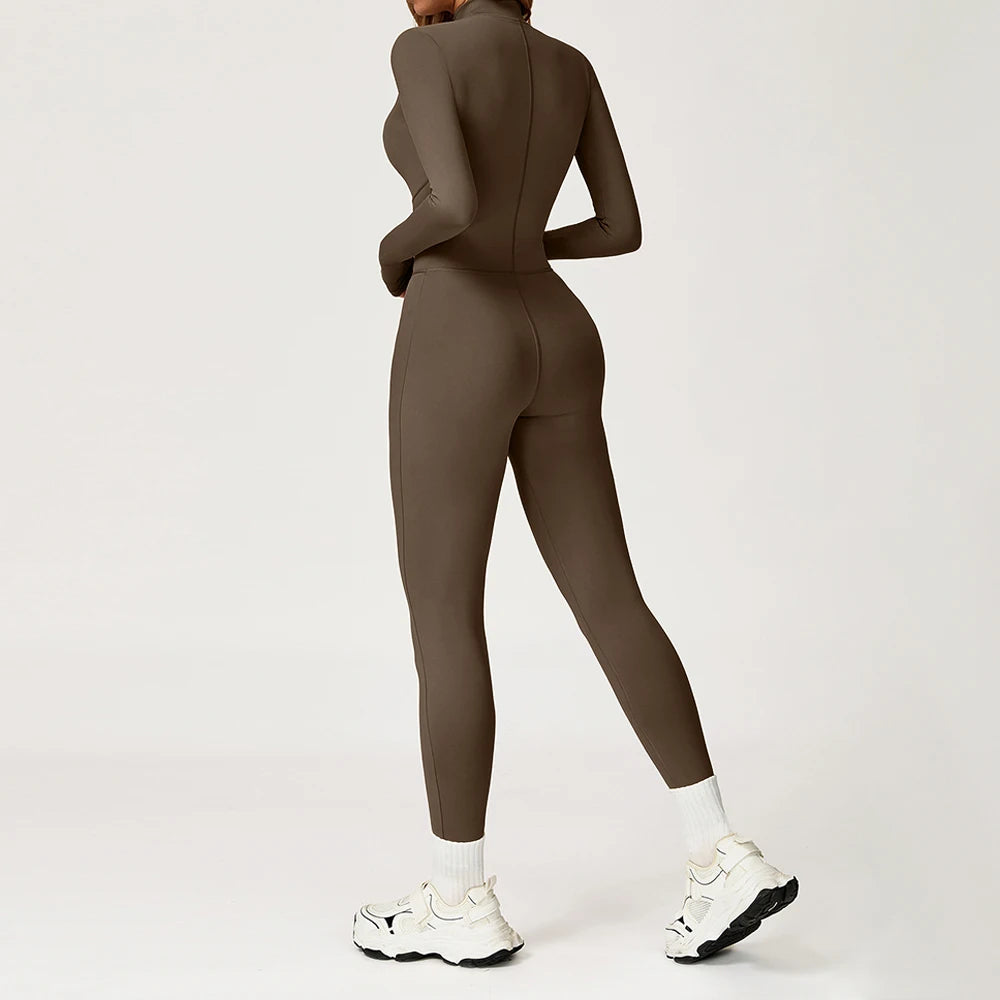 Macacão Esculpido Zíper Valentina