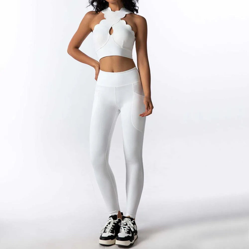 Conjunto Fitness Duas Peças Recorte Esculpido Naomi